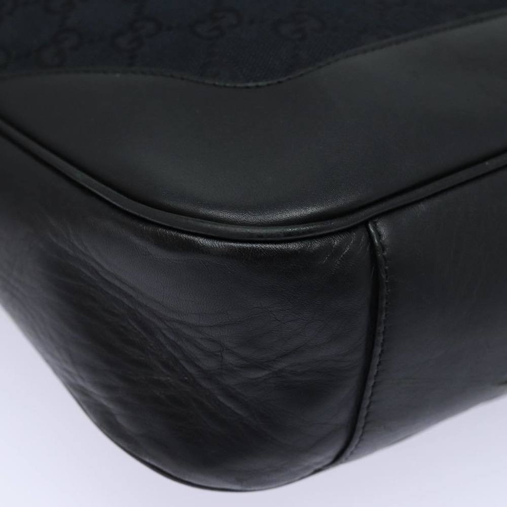 GUCCI Bamboo GG Canvas Hand Bag Black 001 4058 1705 Auth yk14057 - Picture 15 of 16